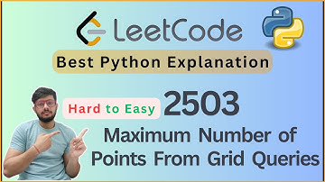 Leetcode 2503: Maximum Number of Points From Grid Queries | Python Heap Optimization
