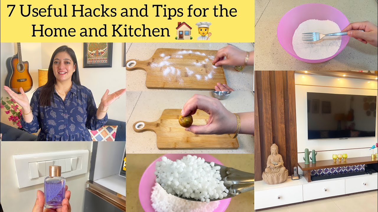 7 Useful Hacks and Tips for the Home and Kitchen| Easy cooking| Hide ...
