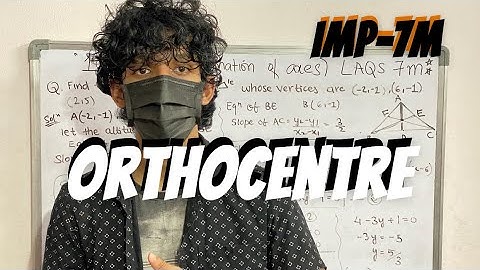 Find Othocentre of triangle vertices vertices are (-2,-1),(6,-1),(2,5)