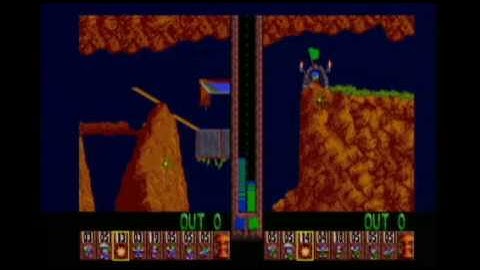 Commodore Amiga 500 demonstration - Part 3: 2 Player Lemmings