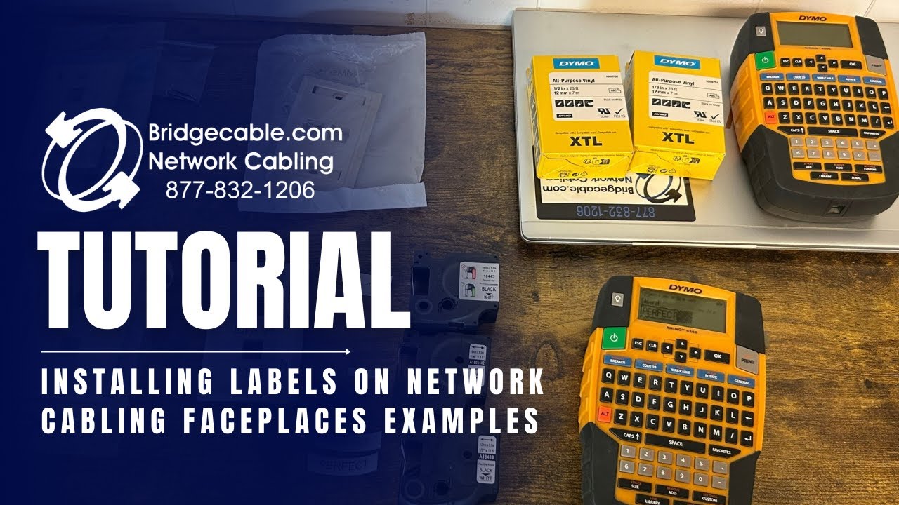 Установка этикеток на лицевые панели сетевых кабелей и примеры их расположения | Обучение BridgeC...