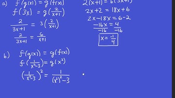 Precalculus - Composition of Functions - Problem 3
