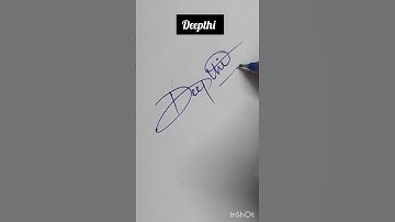 Deepthi name signature🤷🤭🔥 #shorts #youtubeshorts #ytshorts #requested