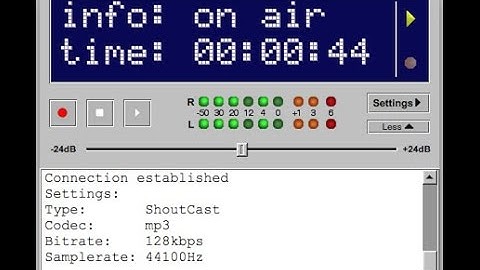 Configure Butt 0.1.13