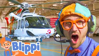 blippi explores a firefighting helicopter blippi full episodes blippi toys