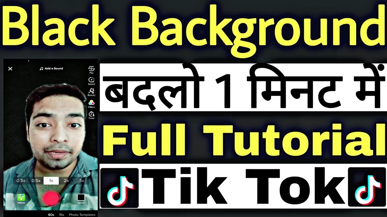 How To Change Black Background In Tik Tok Video Full Tutorial In 
