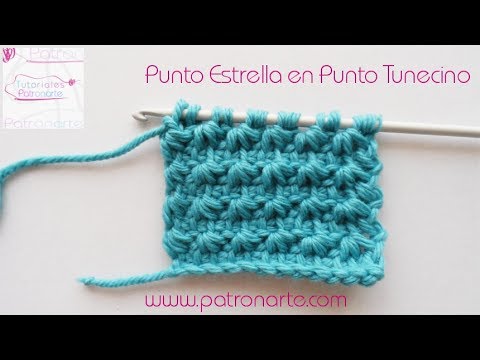 Tunisian Crochet Star Stitch 