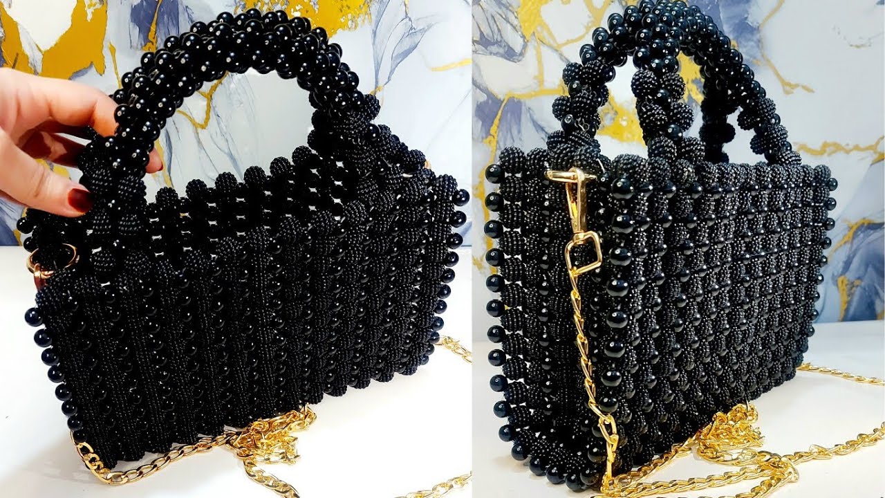 DIY Berry Beads Bag Tutorial | Luxury Handmade Beaded Handbag | Handmade Beaded bags Tutorial 🍇💼