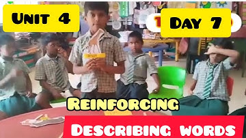 Term 2 Day 7 Animals in the jungle/Reinforcing describing words short tall fast Eng EnnumEzhuthum