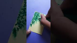 Wait for the final result 😍 Sticky Note Art Magic 🌿#trending #viralshort #fyp #art#tree