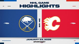 NHL Highlights | Sabres vs. Flames - January 23, 2025