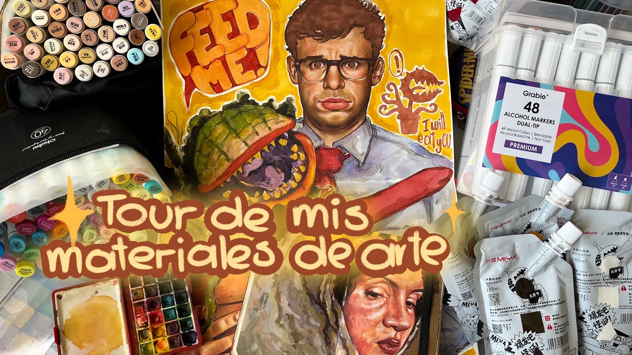 Tour de mis materiales de arte + recomendaciones 🌝 •paoocede