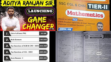 60 mock test SSC CGL & CHSL TIER II book review by #aditya ranjan sir