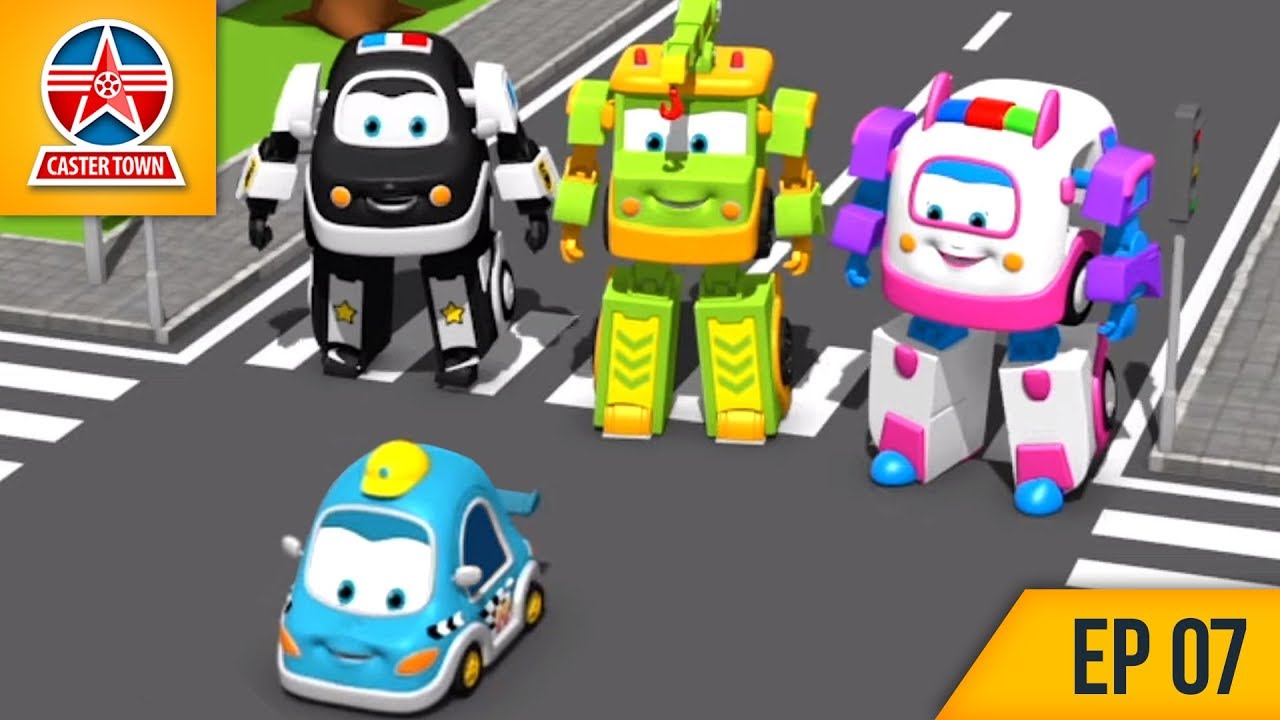 Sam the Little Blue Car's Brakes Fail How is He Saved? The Caster