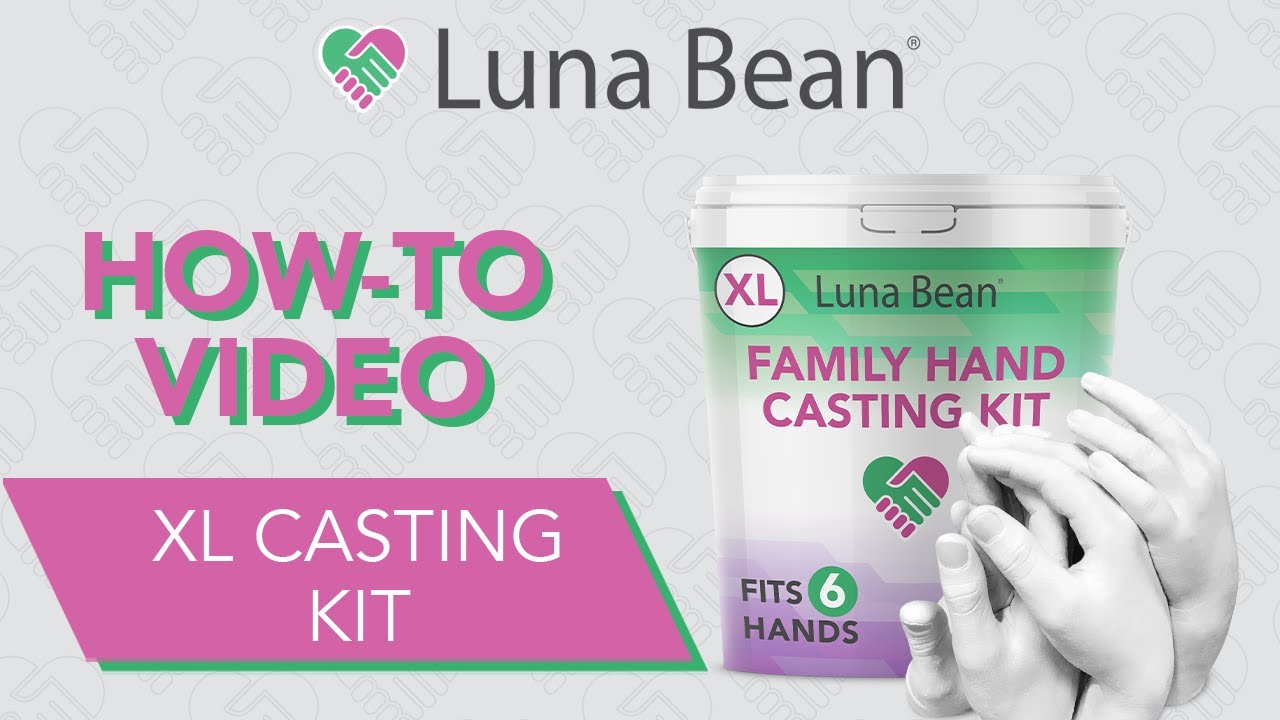 Luna Bean Huge Oversize XL Family Hand Casting Kit – Family Size