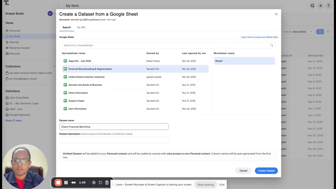 Syncing Google Sheets with Analyst Studio for Enhanced BI Insights