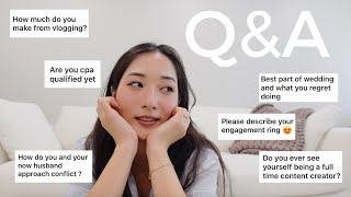 GRWM Q&A (wedding day regrets, social media earnings, quitting my job?)