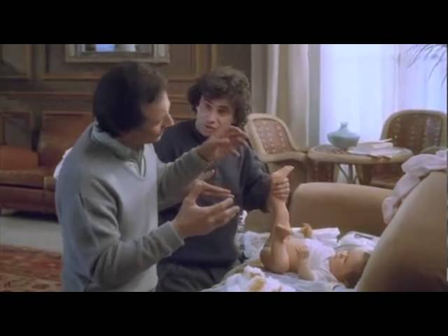 Trois hommes et un couffin ( bande annonce )
