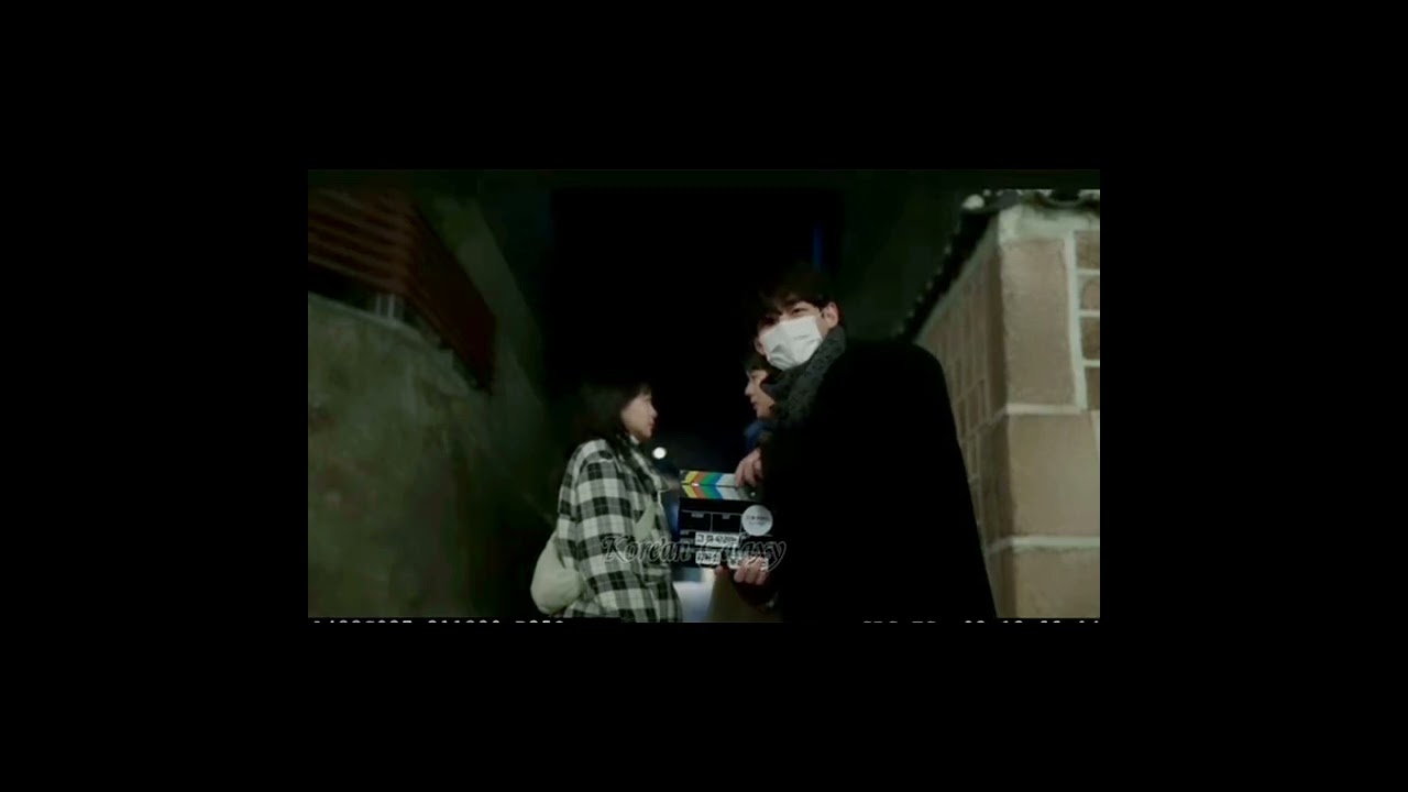 Taehyung at the set of our beloved summer  Kissing Scene Behind the scene.😍 bff goals #v #cws