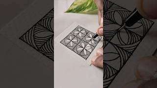Draw with me 🎨🖌️✨ zentangle pattern #art #shorts #drawing #satisfying