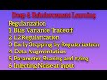 Regularization: Bias Variance Tradeoff|L2 Regularization|Early Stopping|Parameter Sharing and Tying