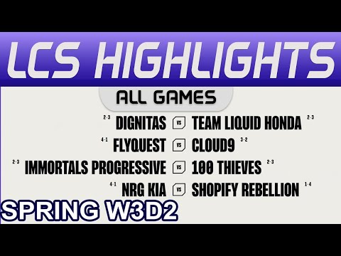 LCS Highlights Week3 Day2 LCS Spring 2024 All Games By Onivia