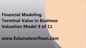 Financial Modeling Terminal Value in Business Valuation Model 9 of 11