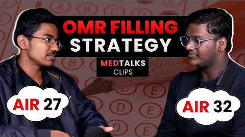 Best OMR Filling Strategy | NEET 2024 🔥 #neet #neet2024 #medtalks