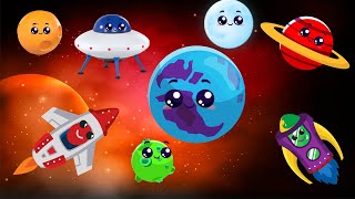 Baby Sensory Space Adventure | High Contrast Animation fun Video for Toddlers - Hey Makeover Sensory