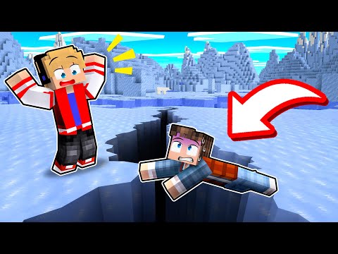 CUIDADO com a RACHADURA NO GELO do Minecraft !