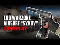 COD Warzone: Airsoft Sykov pistol, with drum &amp; silencer