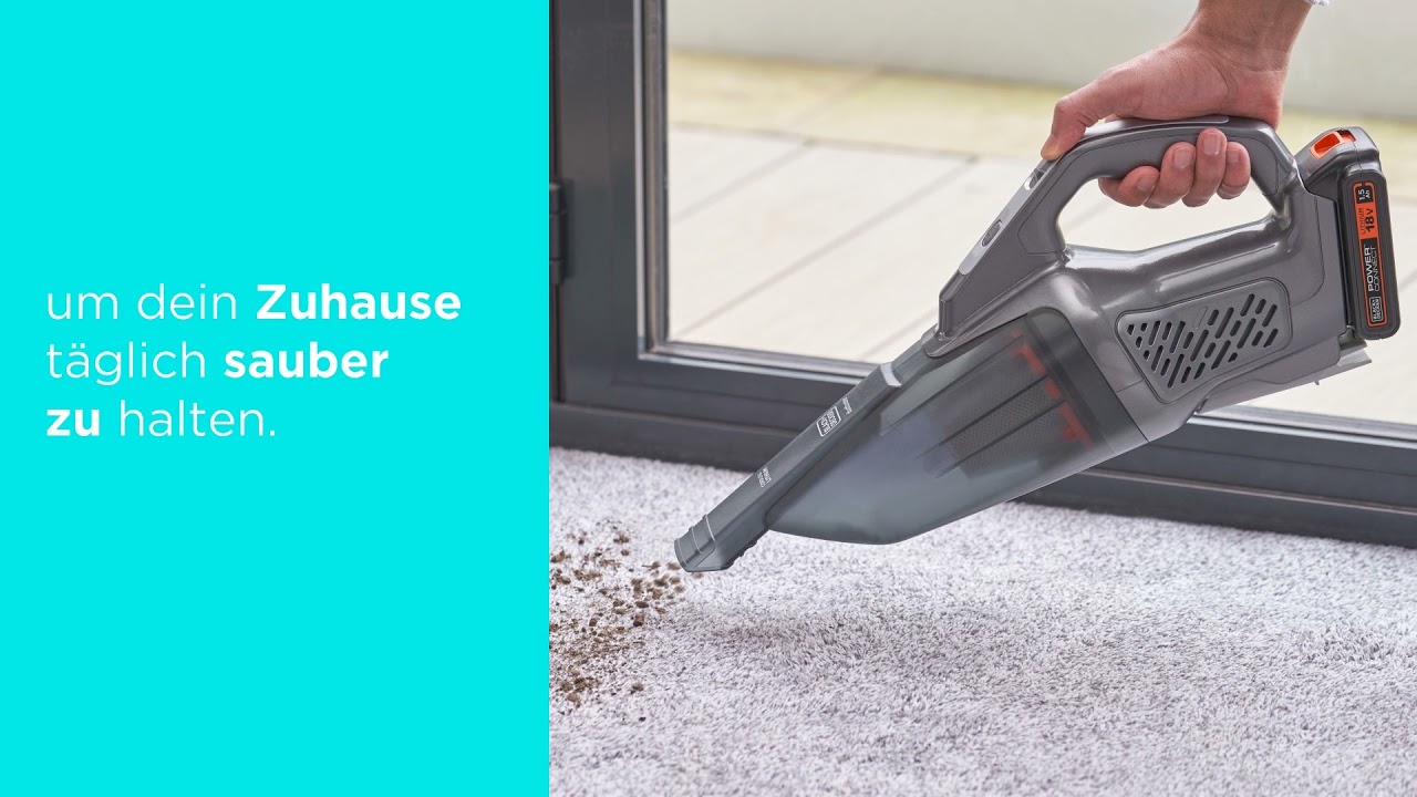 New Update BLACK+DECKER® Deutschland | Der 18V POWERCONNECT Dustbuster Handstaubsauger (BCHV001C1 | BCHV001B)