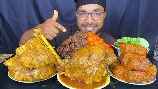 SPICY MUTTON LEG PIECE CURRY & BRAIN CURRY MUKBANG! ASMR EATING SHOW, EGG CURRY, CHICKEN KABAB CURRY