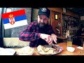 SERBIAN [BALKAN] BBQ FOOD in BELGRADE SERBIA! cevapi, pljeskavica etc