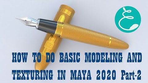 pen modeling and texturing in maya 2020 || part-2