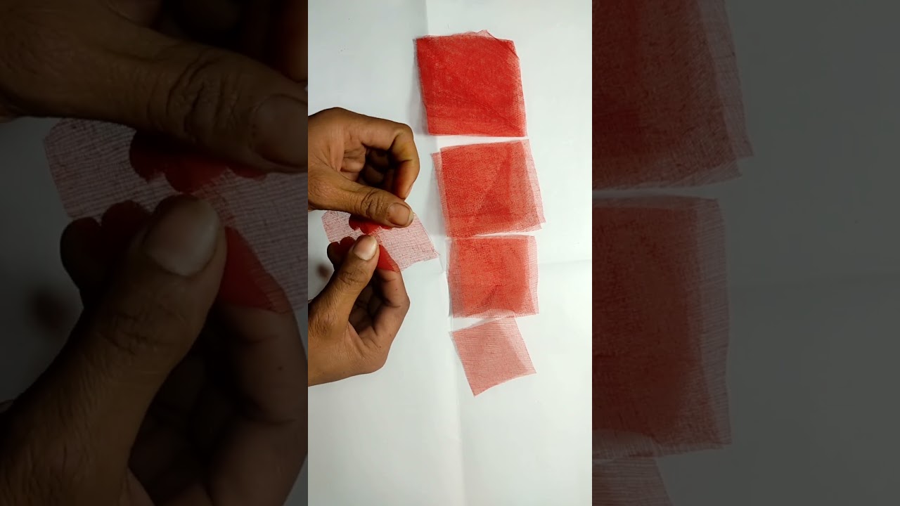 Rose flower making with organdy cloth /Artificial Rose 