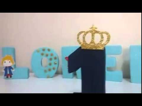 Letras 3D Personalizadas - TEMA: Pequeno Principe 