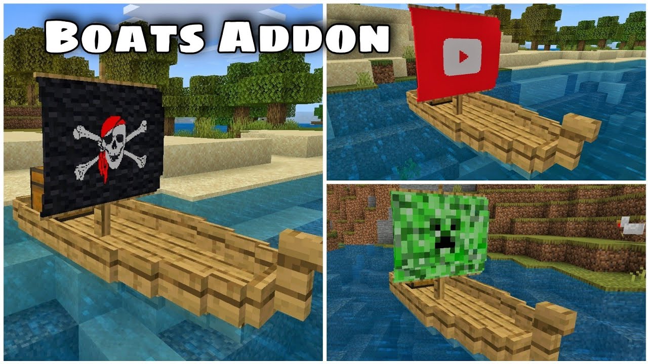 Minecraft Mod Showcase: Boats Addon for MCPE ( + 90's Honda NSX ) - YouTube