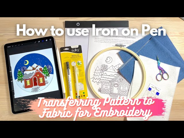 How To Transfer An Embroidery Pattern To Dark Fabric 