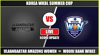 Ulaanbaatar Amazons Women vs Woori Bank Wibee Live Score - Korea WKBL Summer Cup screenshot 1