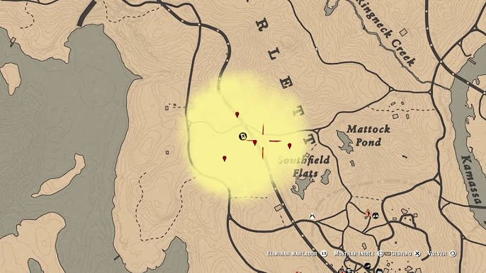 Red Dead Online Tesoro Salto de Brandywine / Brandywine Drop Treasure Map  Location 