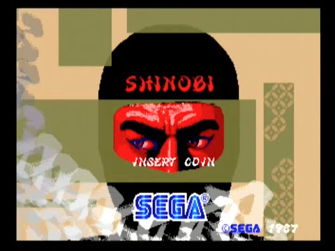 Shinobi Arcade Gameplay SEGA 1987 