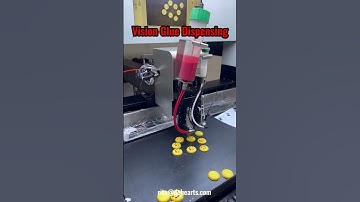 High precise vision glue dispenser robot computer control programming visual glue dispensing machine