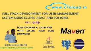 Details 026 Tamil Full Stack Development Part 1 Postgress-Servlet-React User Management System APP News
