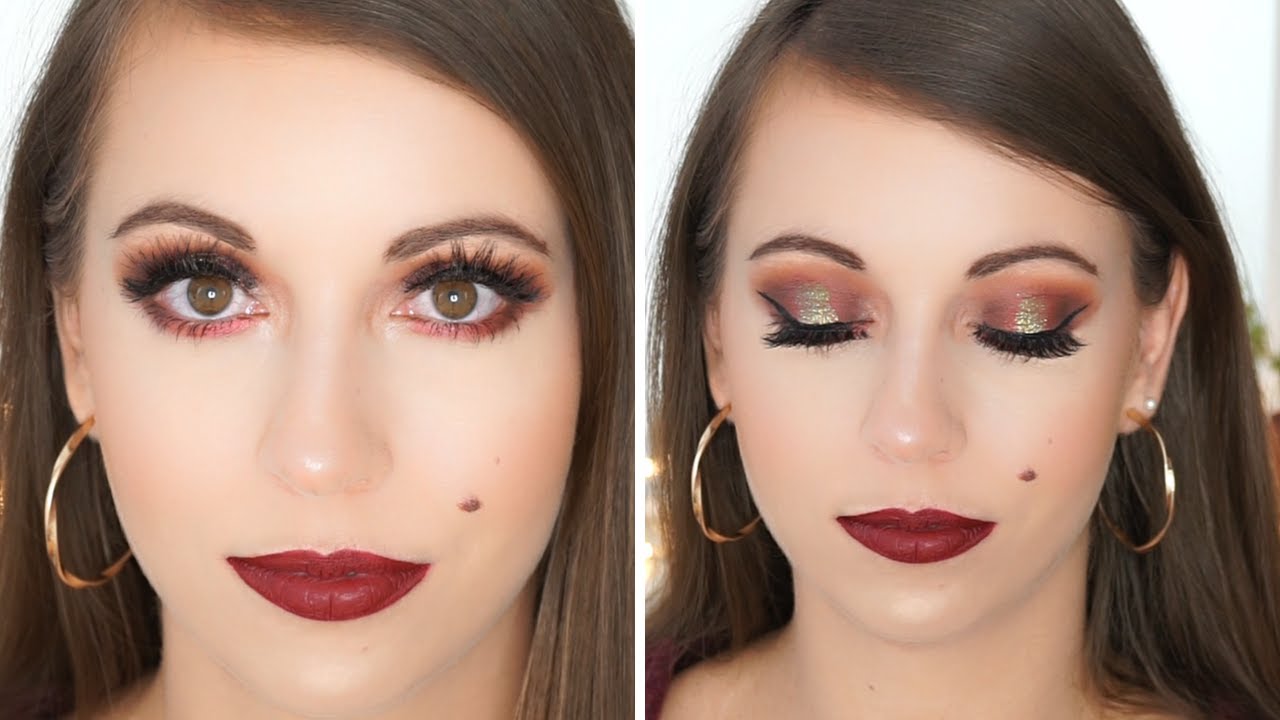 Full Glam Fall Makeup Tutorial using Only Drugstore Products - YouTube