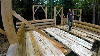Cabin Flooring & Tractor Breakdown- Ep36- Outsider Log Cabin