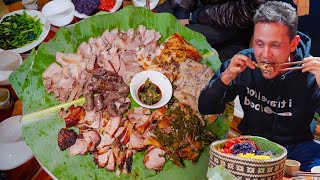 Unique WHOLE DUCK Barbecue!!  Vietnamese Food in Rural Village, Ha Giang!!