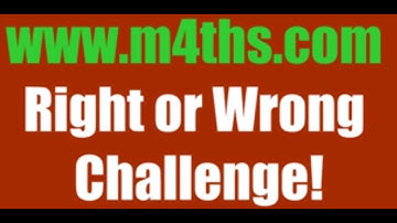 Round 47 - www.m4ths.com Challenge Higher GCSE B Grade Target Quiz - Non Calculator - Common Errors