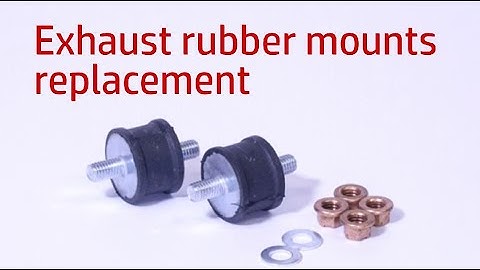 Vittorazi moster plus exhaust rubber mounts replacement.Paramotor engine maintenance series.