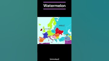 Watermelon" in 30+ Languages | Europe & Middle East 🌍 #europeanlanguages #language  #etimologia